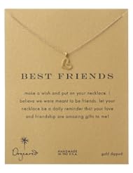 Dogeared Reminder "Best Friends" Gold-Plated Sterling Silver Heart Pendant Necklace, 16"