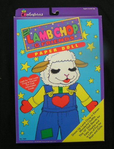 1993 Shari Lewis Lamb Chop & Friends Paper Doll Colorforms
