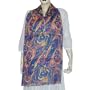 Women Accessory Scarf Handmade Printed Linen 24 x 74 inches