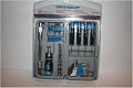 38 Pc Tool Kit: 4Pc Precision Screwdriver, 8Pc Hex Key, 1Pc Flexible Shaft, 14Pc Cr-V Bits, 9Pc 1/4