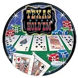 Texas Hold 'Em Prismatic 9 Paper Dinner Plates (8 count)