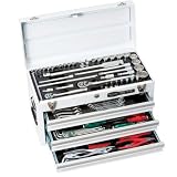 TONE(トネ):ツールセット(ホワイト) メカニック用 差込角9.5/12.7mm 86点 TSX950W