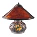 Dale Tiffany TT100162 Dragonfly Mica Table Lamp, Chocolate Bronze and Mica Shade