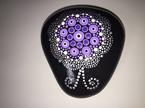 Hand Painted Mandala Stone #146