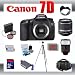 Canon EOS 7D Digital SLR Camera Body with Canon 18-55mm for Canon Digital SLR Cameras + 4GB Memory Card + Digital Flash + SD Memory Card Reader + Li-Ion Replacement Battery Pack + Deluxe Cleaning Kit + Carrying Case + Tripod + LCD Protectors + Cleaning Cloth Deluxe Kit + 3 Piece Lens Filter Kit