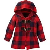 OSHKOSH(オシュコシュ) バッファローチェックトグルセータージャケット レッド アウターコート 12ヶ月【並行輸入】