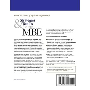 Strategies & Tactics for the MBE (Emanuel Bar Review)
