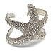 Silvertone Sea Lovers Starfish Cuff Bracelet
