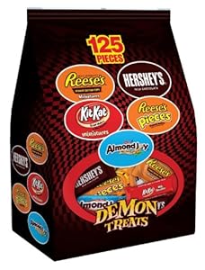 Hershey's Halloween Assortment (Reese's, Kit Kat, Hershey's, Almond Joy Demon Treats Gift Bag), 48.05-Ounce Bag