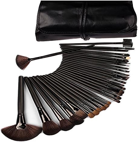 Alierkin Makeup Brush Set,24pcs Professional Face Eye Shadow Eyeliner Foundation Blush Lip Makeup Brushes Powder Liquid Cream Cosmetics Blending Brush Tool(24pcs)
