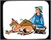 Decorated Mouse Pad with man, sheepherder, human, body, foot, individuals, individual...