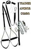WOSS Trainer - Anchor Combo, Equalizer 3000 Trainer, Black, and Stainless Steel Oblong Eye Pad Anchor Mount. 600 pound working weight and 2 ft of Chain