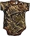 TrailCrest by Treel Newborn Baby Boy Girl Infant Undershirt- Short Sleeve Romper Bodysuit Camo Jumpsuit, 3 Months, Camo