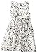 Bonnie Jean Girls Floral Formal Dress, Black/White, 4-6X