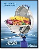 Magma Replacement Part Marine Kettle Gas Grill's Radiant Plate Assembly A10-105 / A10-205 (Original Size)