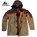 Sports : COX SWAIN HiTec 10.000mm Multifunktions Outdoor Jacke ALASKA, Farbe: Peat/Chocco Brown/Burnt Orange, Gr&ouml;&szlig;e: XL