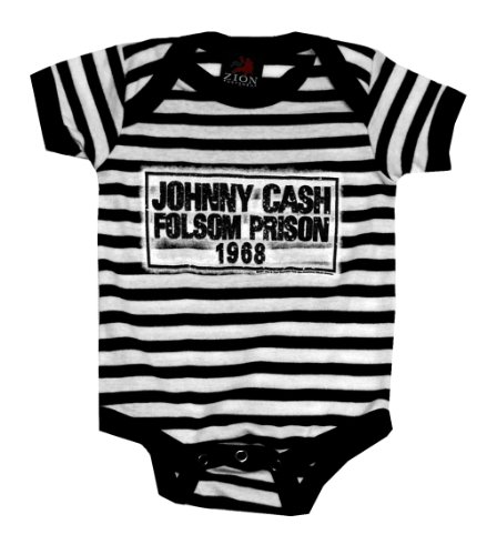 Johnny Cash Folsom Prison 1968 Baby Creeper Romper Onesie Size: 0-6 Months