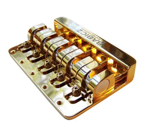 Full Contact Hardware 5 String Bass Bridge, Gold