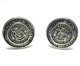 United States Silver Presidential Seal Cufflinks w/ Gift Box (Part of the USA Collection)