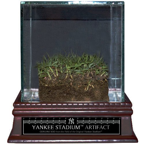 Steiner Sports MLB New York Yankees Authentic Yankee Stadium "Freeze Dried Grass" Sod w/ Glass Display Case