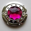 HOT Pink Diamond Folding Handbag Purse Hook Hanger