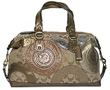 Coach Limited Edition Pieced Patchwork Ashley Sabrina Satchel Bag Purse Tote 15474 Gold Multi Review