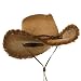 51vIaUDc4sL. AA75  Outback Raffia Frayed Straw Hats Natural W36S11D