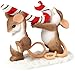 Enesco Charming Tails Gift Carrying Candy Cane Figurine, 3-Inch
