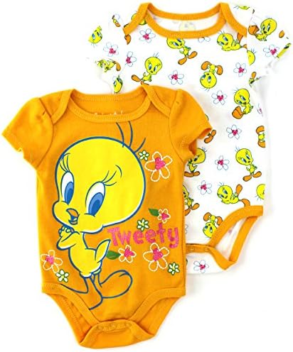 Looney Tunes Tweety Baby 2 pack Bodysuits (6/9M)