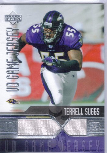 2004 Upper Deck Game Jerseys TSGJ Terrell Suggs SP (Football Cards) (Piece of Authentic Jersey)