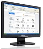 Philips 17S1SB 17 inch LCD VGA DVI Monitor - Black