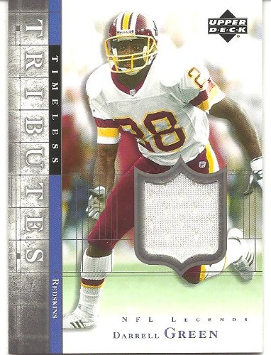 Darrell Green 2001 Upper Deck Legends Timeless Tributes Jersey Card #TTDG Washington Redskins