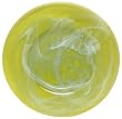 Colorful Recycled Art Glass Large Banana Yellow Round Platter 19"D