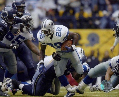Emmitt Smith Dallas Cowboys 8x10 Photo (All-Time Rushing Yard Leader - Action)