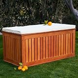 4-Foot Hyde Park Wood Outdoor Storage Bench
