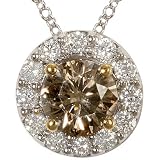 JPM Collection 1 ctw Chocolate Diamond Pendant