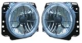 Produkt-Bild: Angel Eyes Scheinwerfer mit Fadenkreuz Set, passend f&uuml;r VW Golf 2 Typ 19E, Ausf&uuml;hrung: Klarglas Chrom