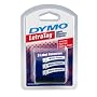 DYMO DYM12331 LetraTag Tape Starter Kit with White Paper, White Plastic, and Clear Tapes (1/2" x 13', 3-Pack)