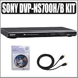 Sony DVP-NS700H/B 1080p Upscaling DVD Player (Black) w/ Accessory Kit