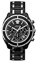 Versace Unisex DV ONE Chronograph Watch 16CCS9D009 SC09 with Black Ceramic Bracelet