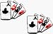 4 Aces - Poker / Gambling / Cards - 2 FOR THE PRICE OF ONE!! - Embroidered Iron On or Sew On Patches