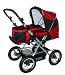 Zekiwa 413/080-02 - Kombikinderwagen Passat Dessin: nylon rot / schwarz