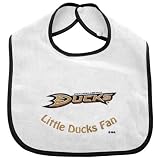 NHL McArthur Anaheim Ducks Infant White Little Fan Bib