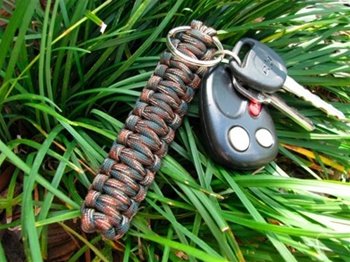 Paracord Key Chain Black by Survival straps