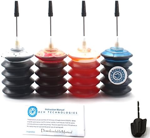 BCH Dye Ink Refill Kit for Canon PG-240 CL-241 Cartridge MG2120 3120 3122 3222 3520 4120 ip2700 2702 MP240 250 270 280 480 490 495 MX320 330 340 350 410 420 372 452 522 IH30-4CMY