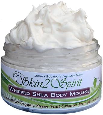 Skin2Spirit Organic Shea Body Mousse - Lavender Vanilla - Whipped Cream for Your Skin!