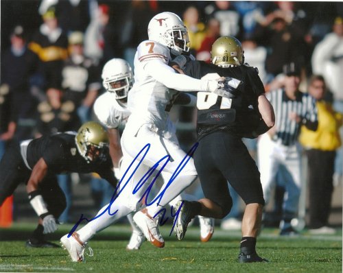 MICHAEL HUFF TEXAS LONGHORNS,OAKLAND RAIDERS,SIGNED 8X10 PHOTO, WITH PROOF + COA