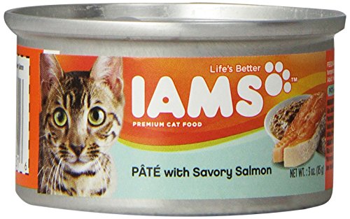 Iams Proactive Health Adult Pate with Pacific Salmon, 3-Ounce Cans (Pack of 24)