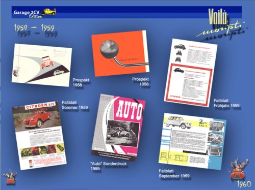 Voilà: Monpti - Citroën 2CV Werbung in Deutschland 1958 - 1990