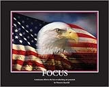 Art Print, Patriotic - Focus, Final Size: 40 in X 32 in